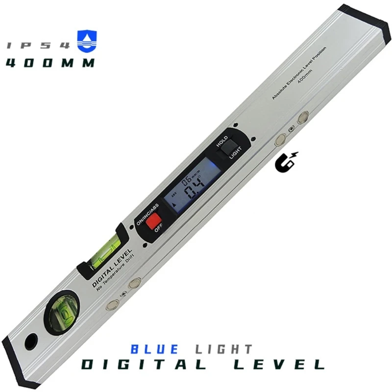 400mm 16inch Digital Level 360 Degree Range Angle Finder Spirit Level Protractor Upright 4 Magnets digital inclinometer