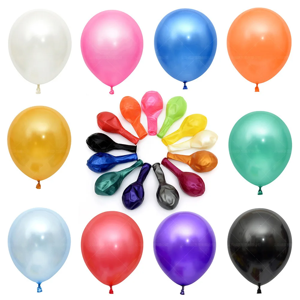 TS latex balloon all colors 12 inches 3.2g pearl metallic latex balloon high quality latex balloon for party decoration