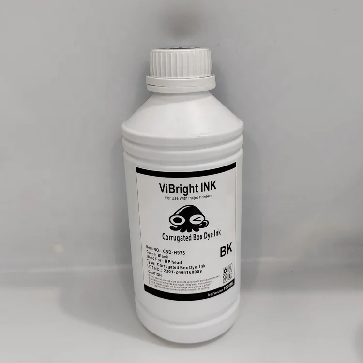 Corrugated boxpigment ink for 975 printer head Corrugated cardboard kraft paper coated paper print waterproof pigment ink