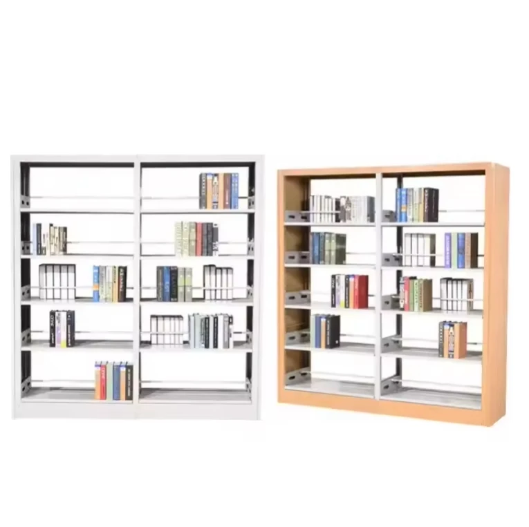 Wooden decorative Library Book Shelf/School classic high-quality Bookshelf/Office metal bookshelf in hot sale