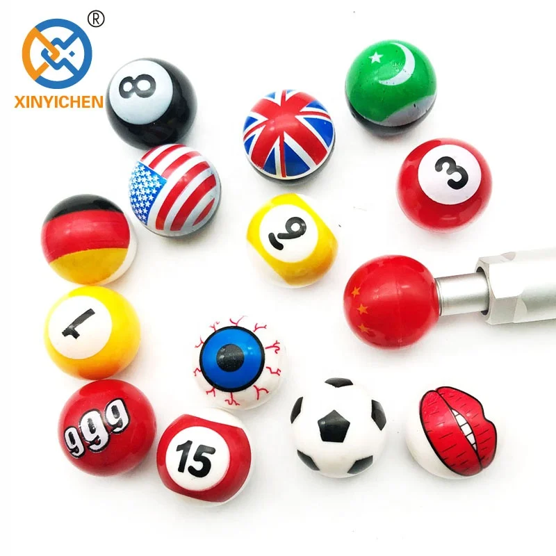 Inlet Anti Thefr Tyre Gas Aluminium Bicycle Wheel Creative Smile Air Car tire valve cap