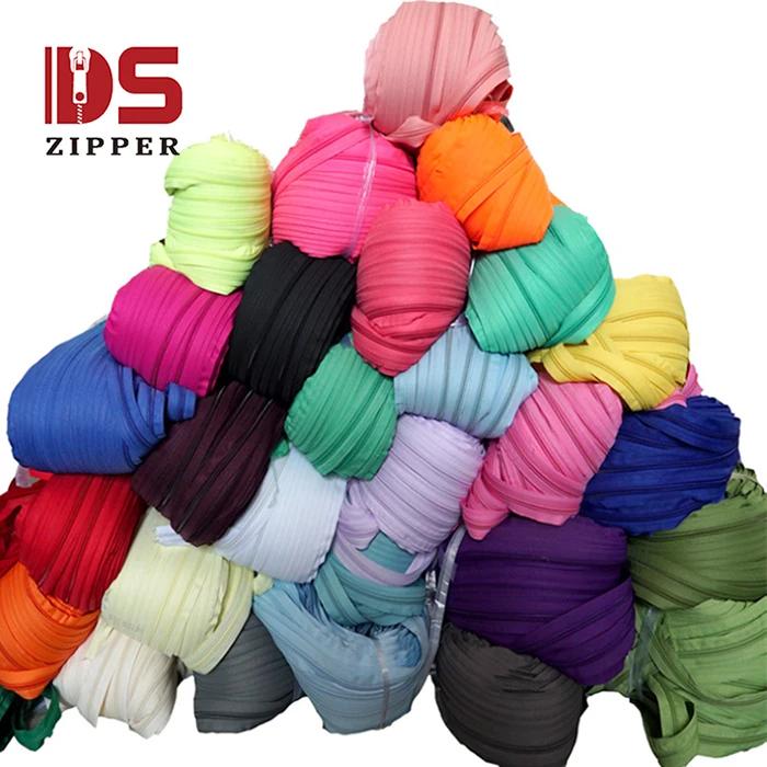 
Wholesale nylon roll zipper yards sales best price for inventory 