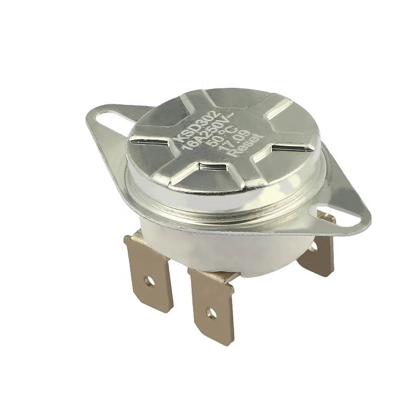 2023 Hot Selling KSD302 Adjustable 250V 10A Thermal Switch Electric Heater Thermal Switch for Household Use