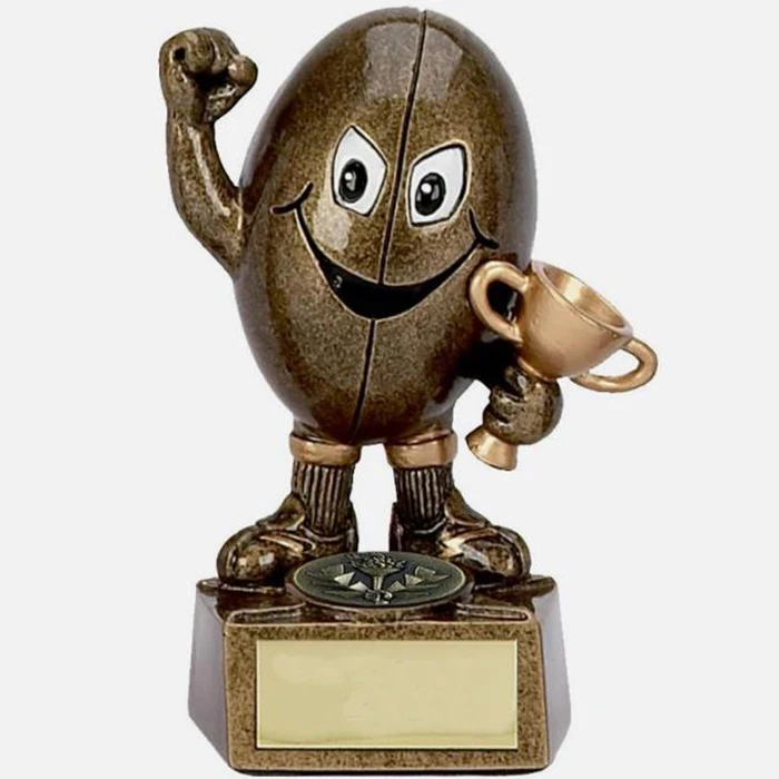 Personalised Engraved Rugby Man Great Player Team Award Trophy