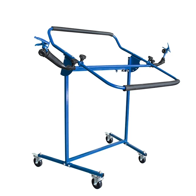 PS104U Multiple Angles Adjustable Bumper super Stand two swivel with brake Plastic Car Bumper Automotive Bodyshop Repair