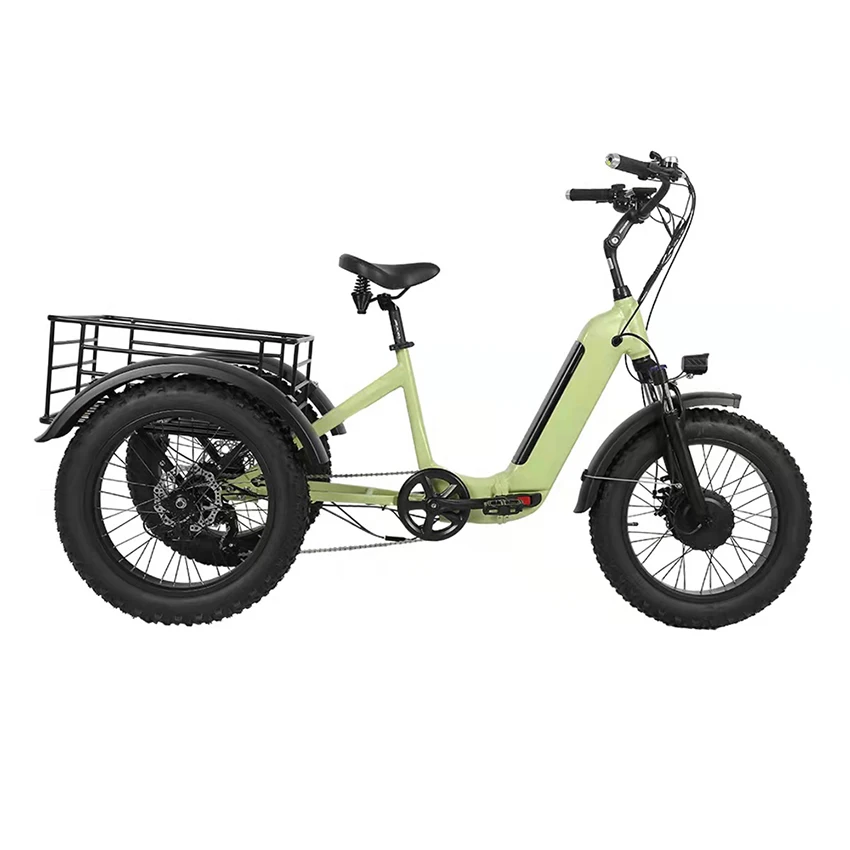 Joyebikes folding electric tricycle 3 wheels cargo lithium power trike
