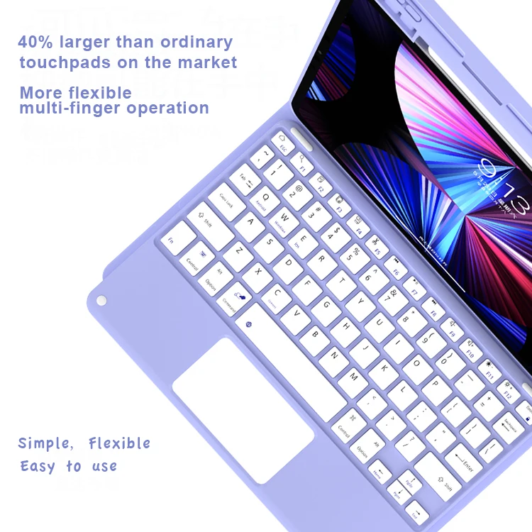 Wireless Keyboard Case With Touchpad For iPad 9 10.2 Inches 9th Generation Case With Keyboard Mouse