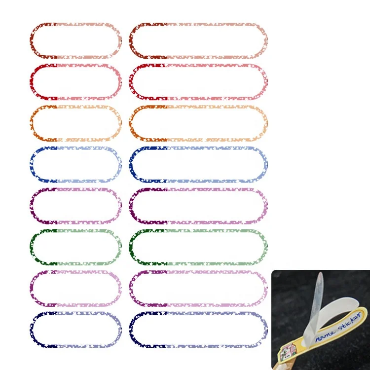 Waterproof Student Name Stickers Waterproof Student Name Labels Double Layer Name Tags Sticker