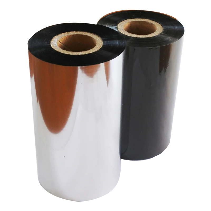 high quality 110mm * 75m ttr thermal transfer wax resin ribbon used for datacard impresora