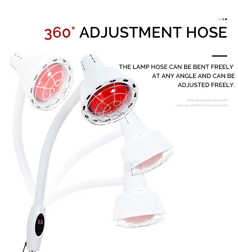 single head infrared physical therapy thermal energy heating light Medical Infrared Lamp