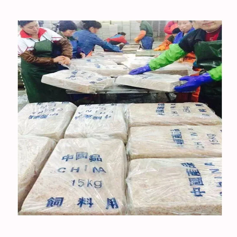 Замороженные маленькие белые креветки