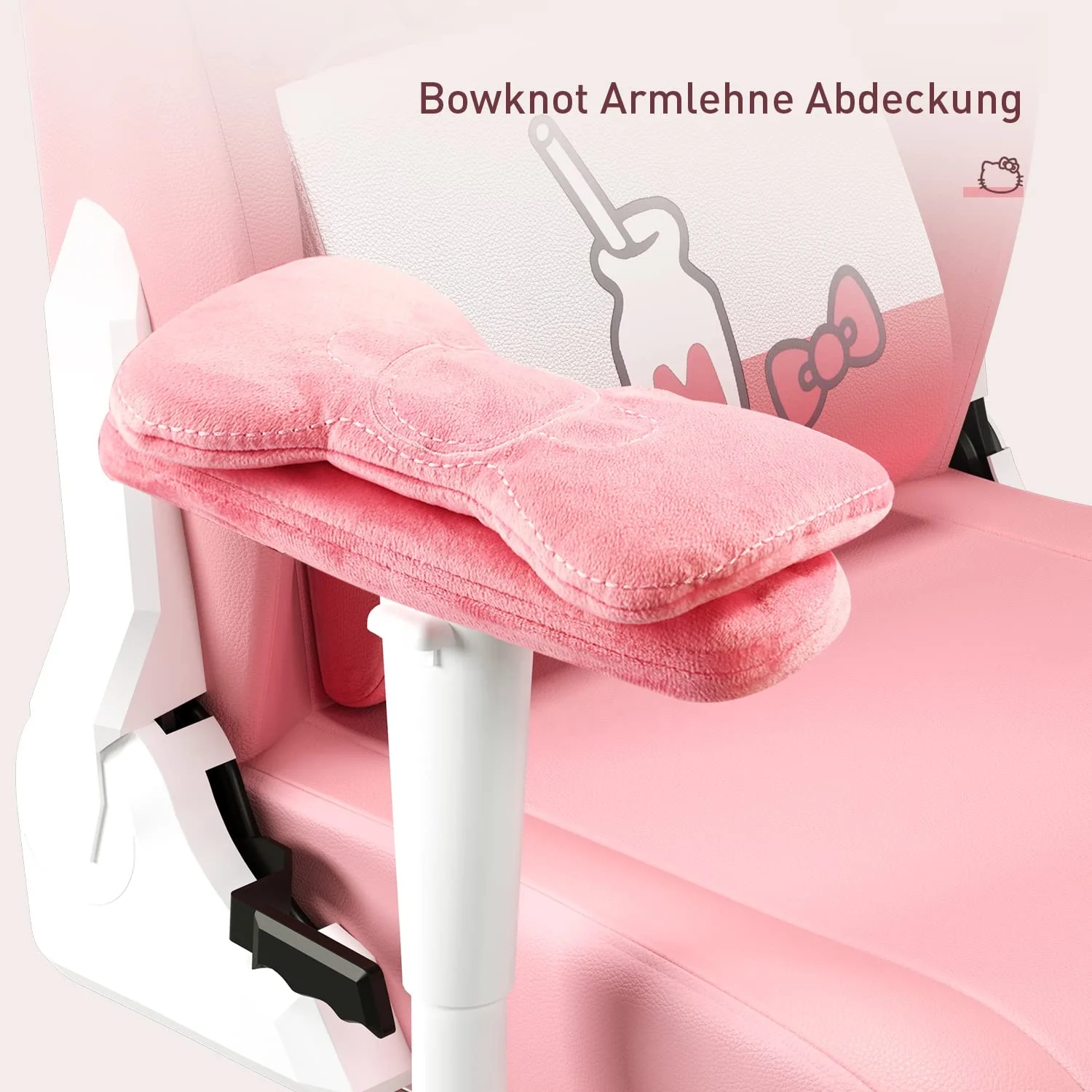 Bolivia High Quality Low Price Girl Cute cut Pink Silla Gamer Footrest Pillow OEM Cartoon Pattern Pink Gaming Chair for Women