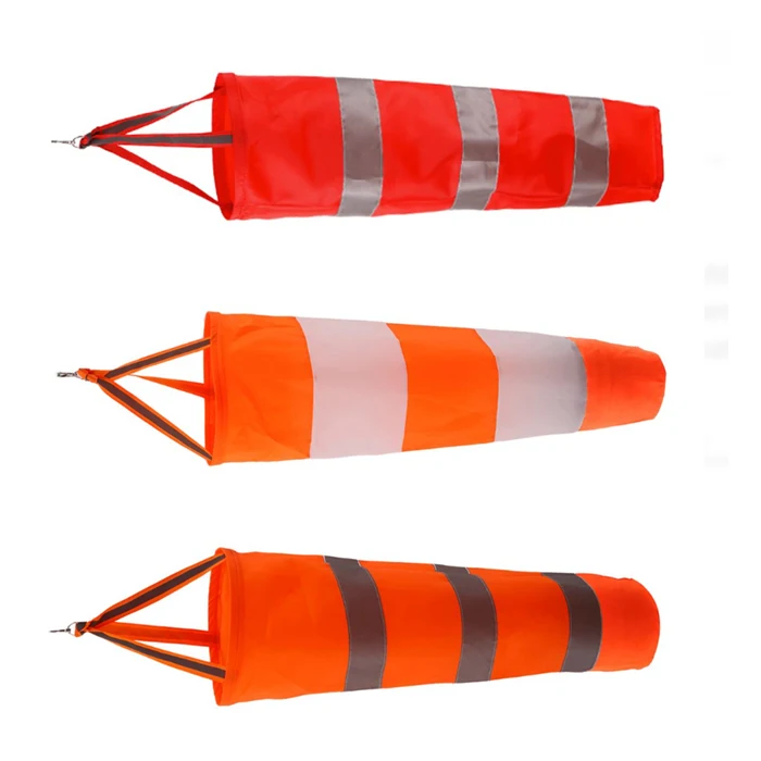 Factory Directly Reflective Windsock High Quality Outdoor Wind Speed Guide Direction Custom Cone Airport Wind Sock