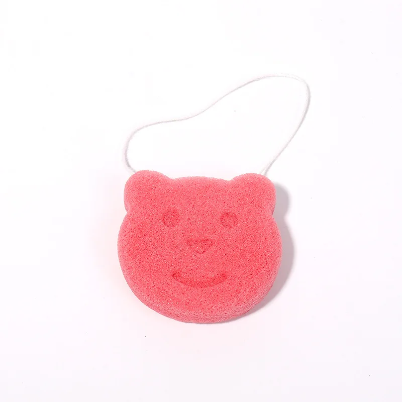 Free Sample 100% Organic Natural Colorful Japan Facial Face Cleaning Puff Sponge Konjac Sponge