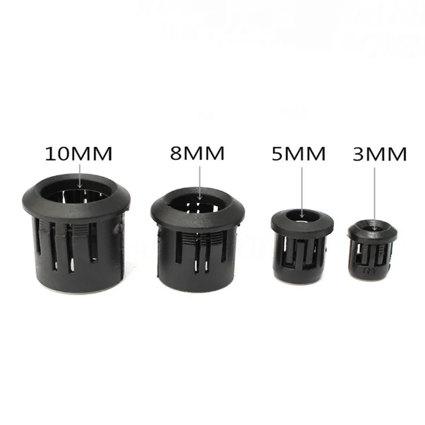 1000 Pcs Black Plastic LED Diode Holder Black Clip Bezel Socket Diode Mount 3mm/5mm/8mm/10mm for Light-emitting Diode Prewired