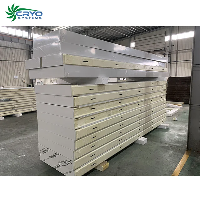 cold room PU sandwich panel 50mm - 200mm with color plate/Galvanized steel/Aluminum steel/SUS304