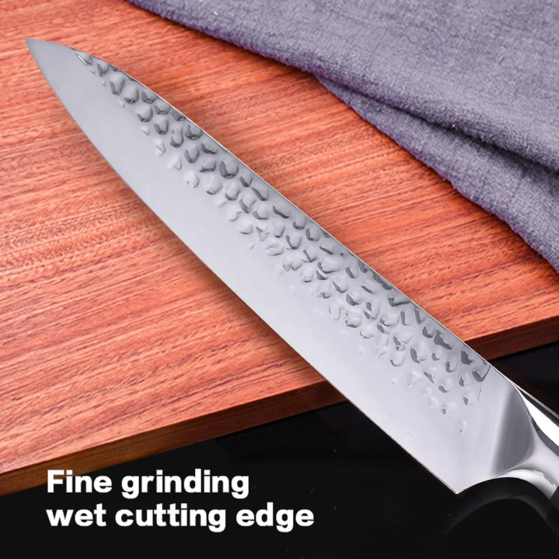 
8 Inch VG10 Handle 440C High Carbon Steel Cleaver Chef Kitchen Slicing Knife 