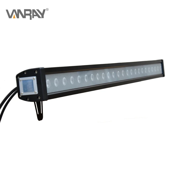  Светодиодная настенная шайба Rgb Dmx512 с управлением из алюминиевого сплава Ip65 36w Открытый 24*3w. RGB 3-в-1 лампочка сценическая 25 градусов 90