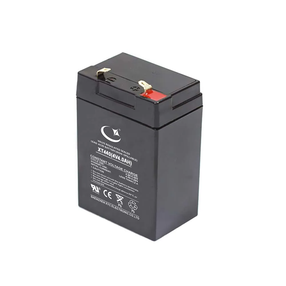 4V 2Ah Sealed Lead Acid Batteries for Led/emergency light with pin terminal 4V 2000mAh