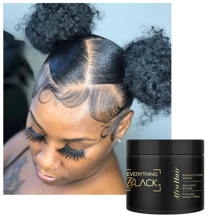 Custom Your Own Brand Private Label Jojoba Hair Pomade edge control for curly hair