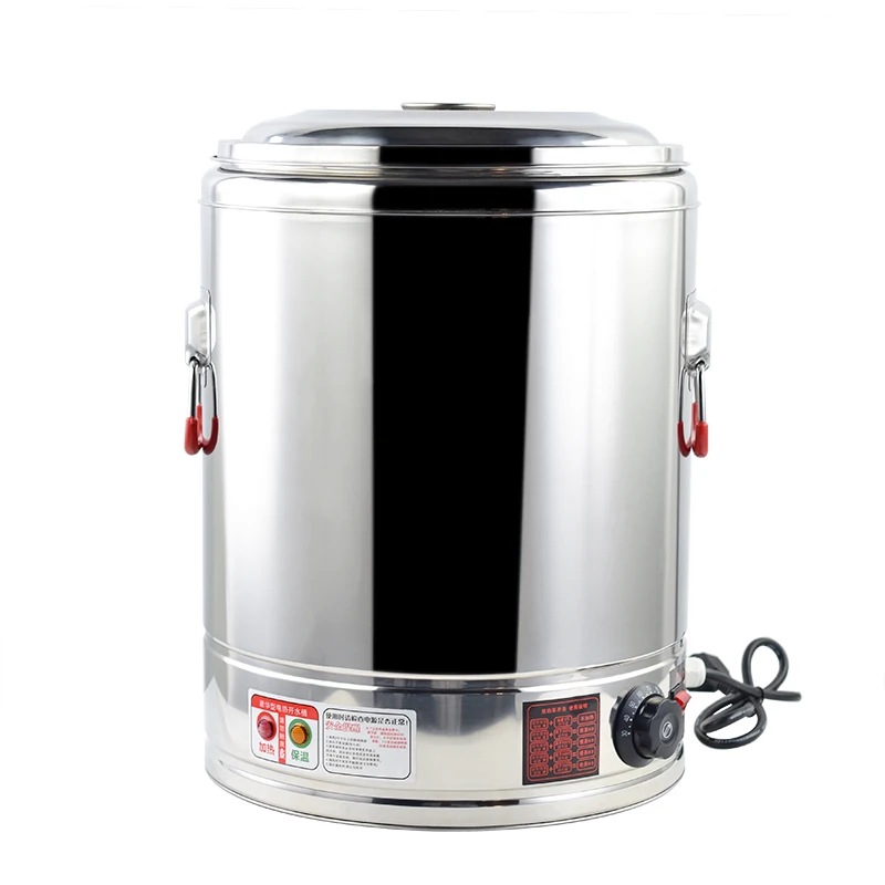 Commercial Electric Corn Water Boiler triply wall Insulation Water Kettle with Steamer Water Urn