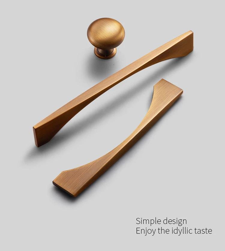 Aimino RTS Custom long furniture handle Kitchen Cabinets Wardrobe Cabinet Solid Drawer Handle Pulls Handle