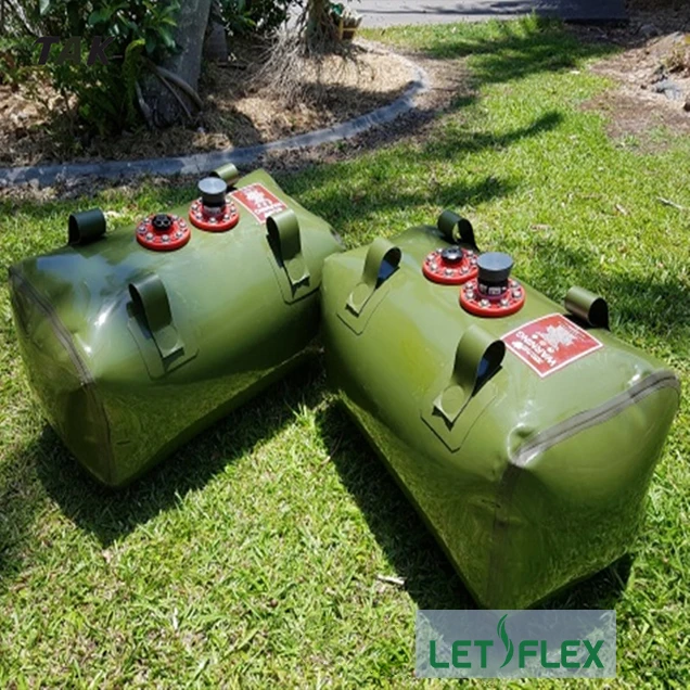 PVC/TPU Tarpaulin Fabric Inflatable  Water Storage Bladder Tanks