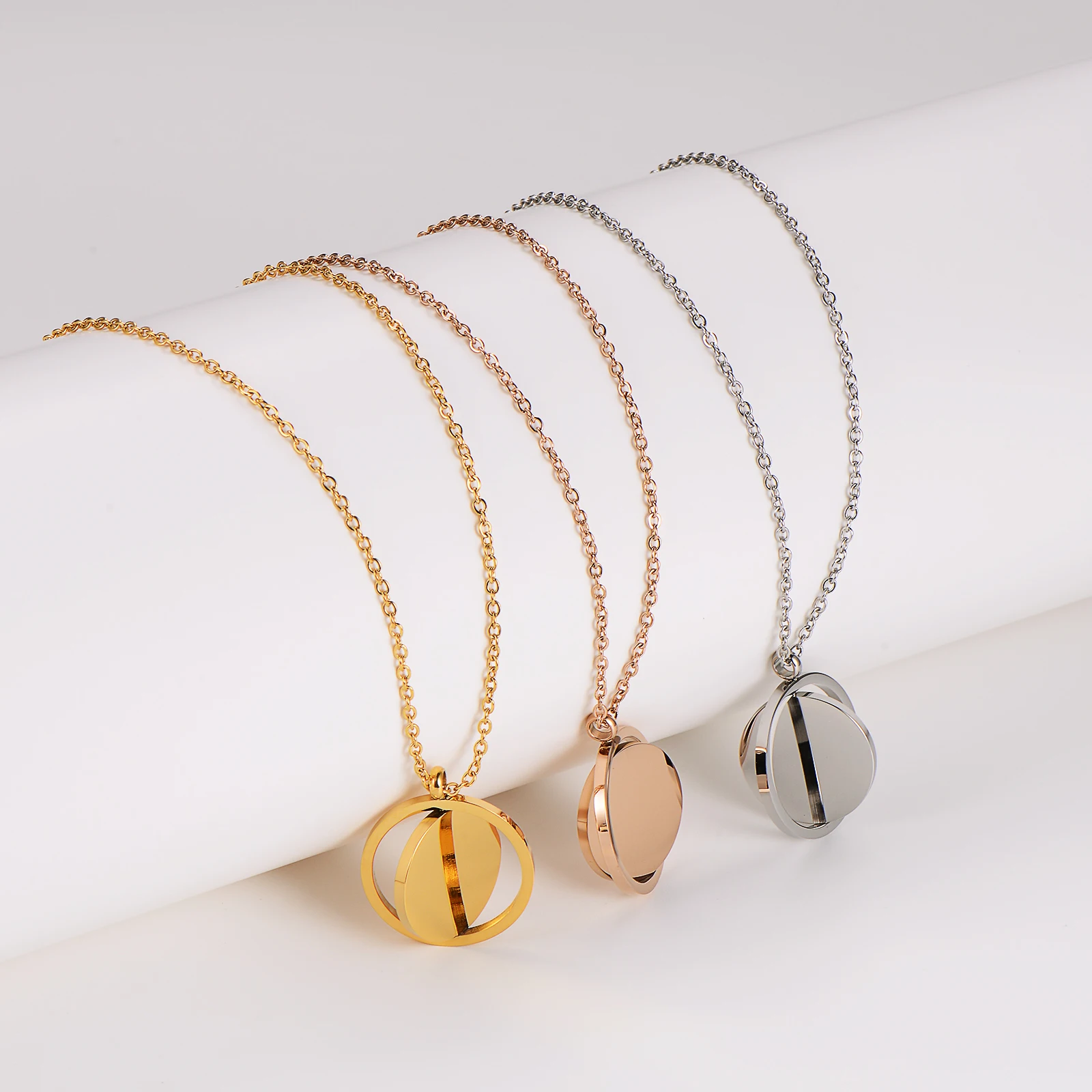 laser engravable jewelry blanks blank spinning disc coin round pendant spinner necklace for women