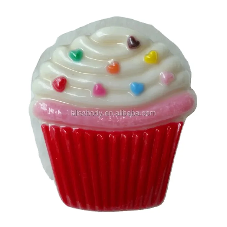 Newest OEM cup cake shape butter  handmade  bath soap ice cream soap