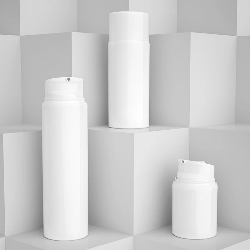 
Wholesale white cosmetic pump airless bottle 30ml 50ml 80ml 100ml 120ml 150ml for cosmetic packaging 