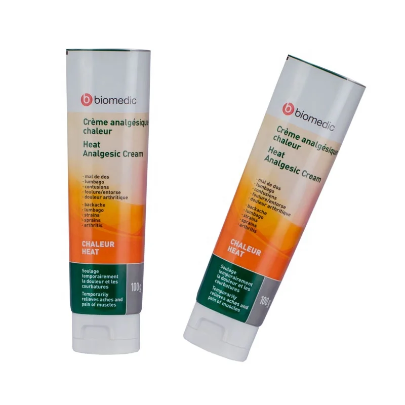 OEM 100ml ABL aluminum empty glossy white tube with flip top cap cosmetic containers and packaging