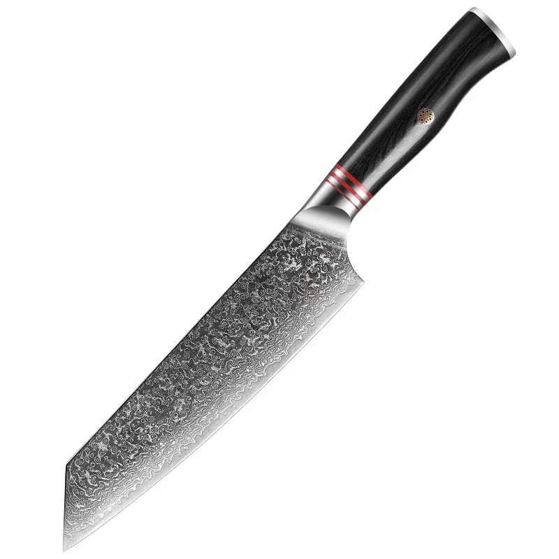 New Design 8 inch Professional Japanese Damascus Steel Kitchen Chef Cleaver Knife with Pakka Wood Handle