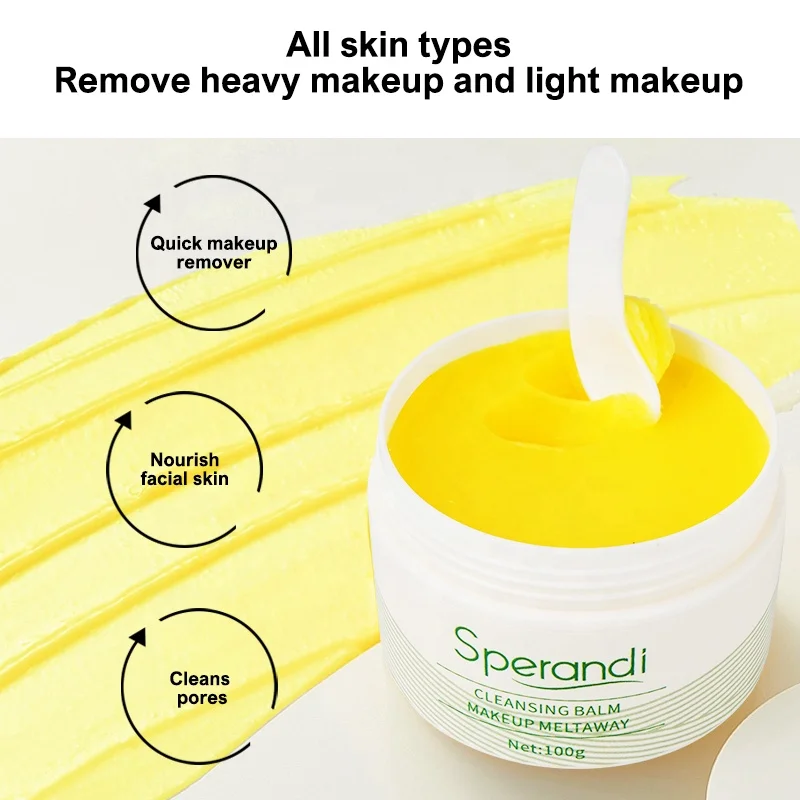 Natural Vegan Private Label Cleansing Cream Plant Oil Eyelash Eye Facial Removing Face Colorful Makeup Remover Cleansing Balm