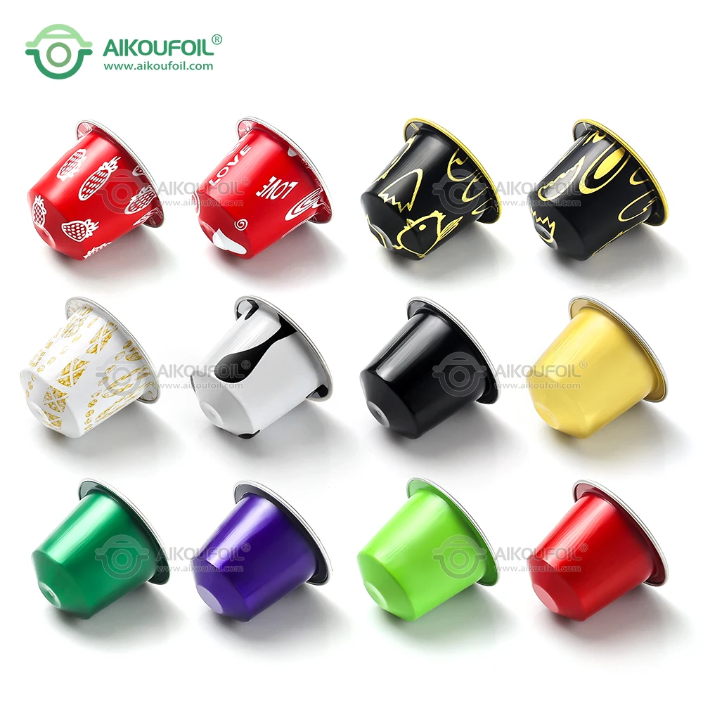 Оптовая продажа китайский производитель пустые капсулы для кофе Nespresso из алюминиевой фольги