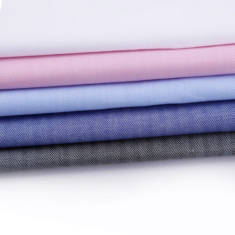 
yongteng newest herringbone cotton dress shirt fabric in stock bulk 