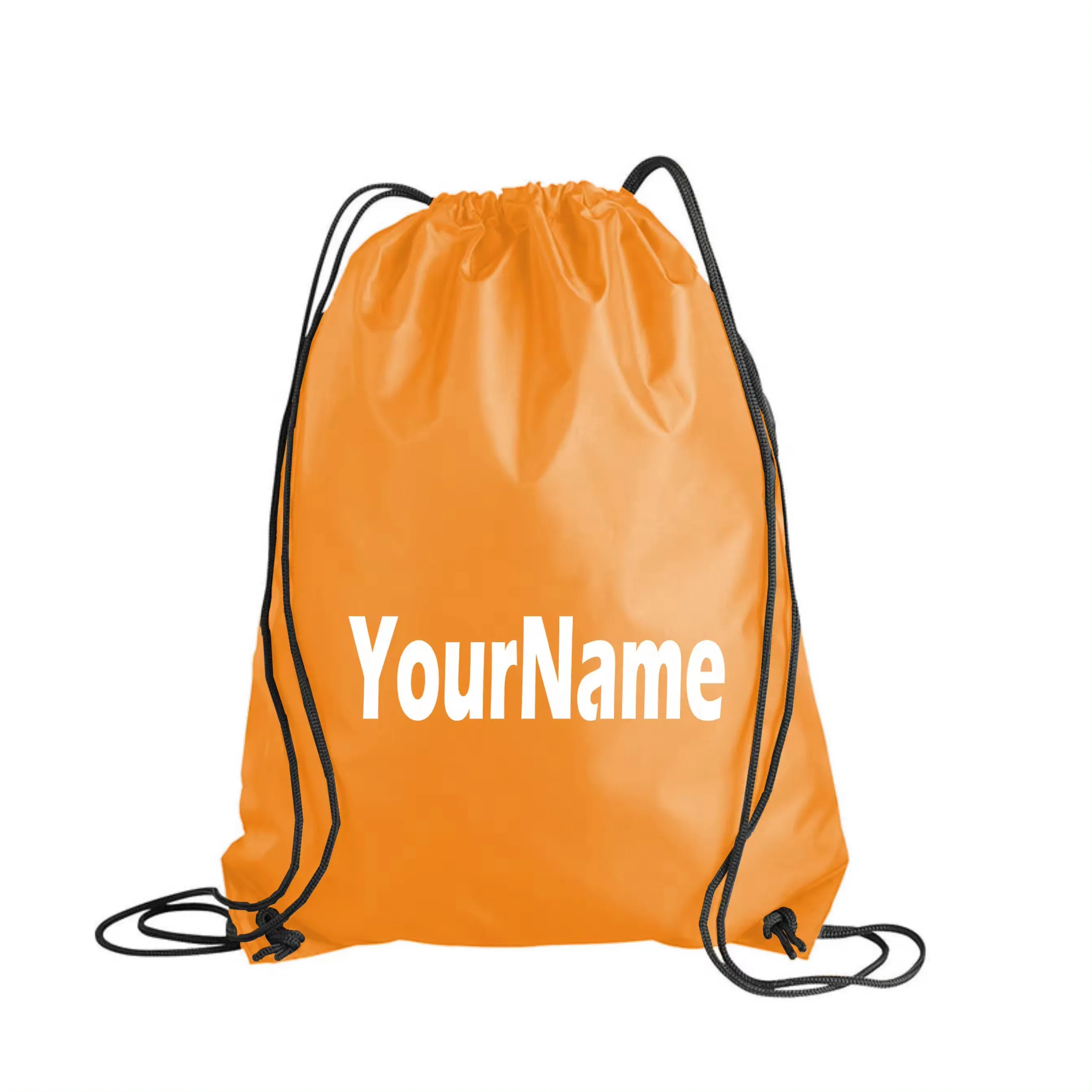 Cheap promotional gifts Customized Logo Tote Drawstring Shopping Bags Nylon polyester sports yoga foldable waterproof Backpacks