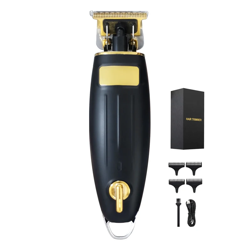 Hair Trimmer for Men Professional Hair Clipper Full Metal Cordless Haircutting Machine with Guide Combs Beard Trimmer