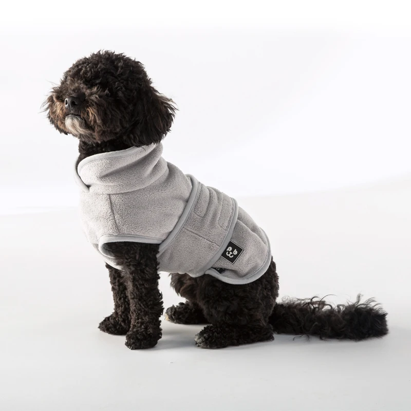LS Customize Dog Drying Coat Microfiber Fast Drying Ultra Water Absorbent Dog Bathrobe Thick Dressing Gown