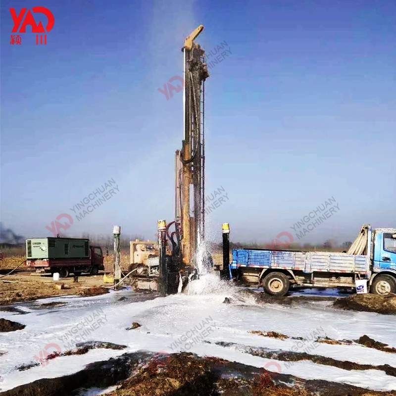 Drill diamond core rotary small trailer borehole truck mounted machine used 150m soil testing water well drilling rig for sale