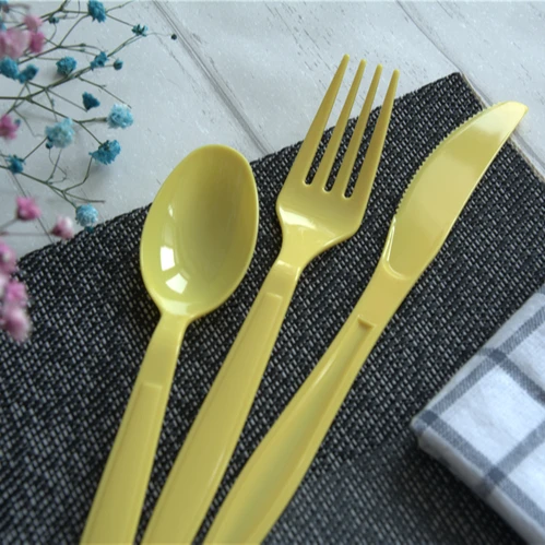 China Custom Fashion Food grade Certified  Compostable Portable Travel Plastic Cutlery