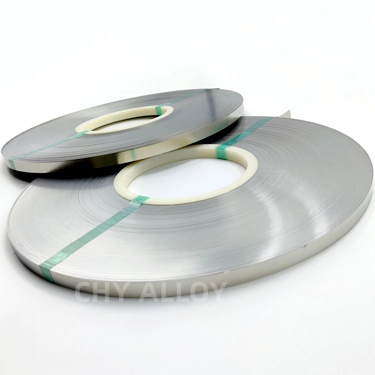 Никелевая стальная полоса 0,2 мм никелированная 0,5 мм стальная лента 21700 Никелированная Стальная полоса 23 мм