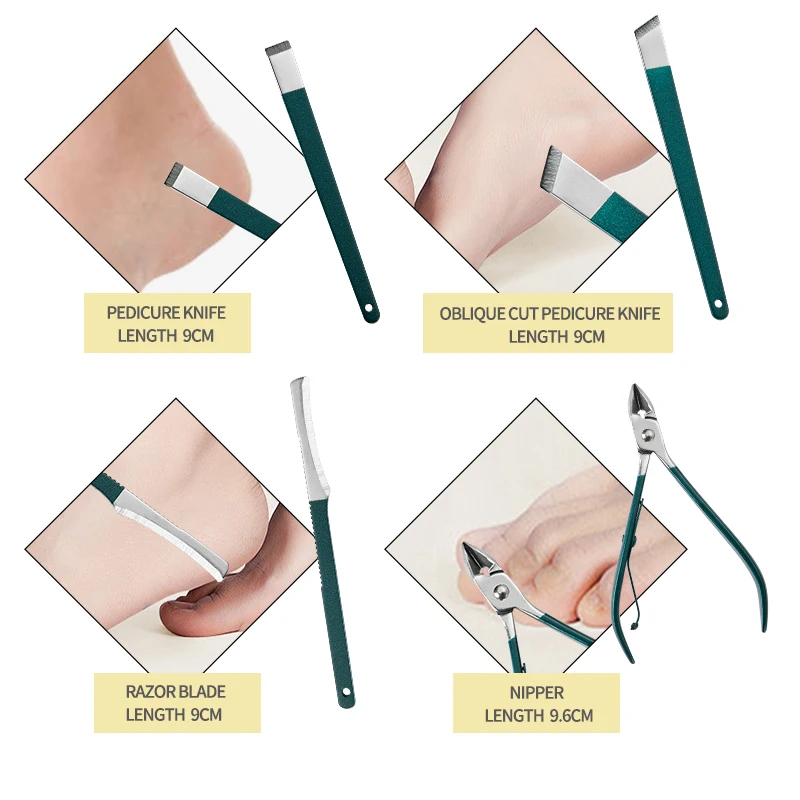 Набор для маникюра и педикюра из нержавеющей стали, 7/10/12/18 шт.