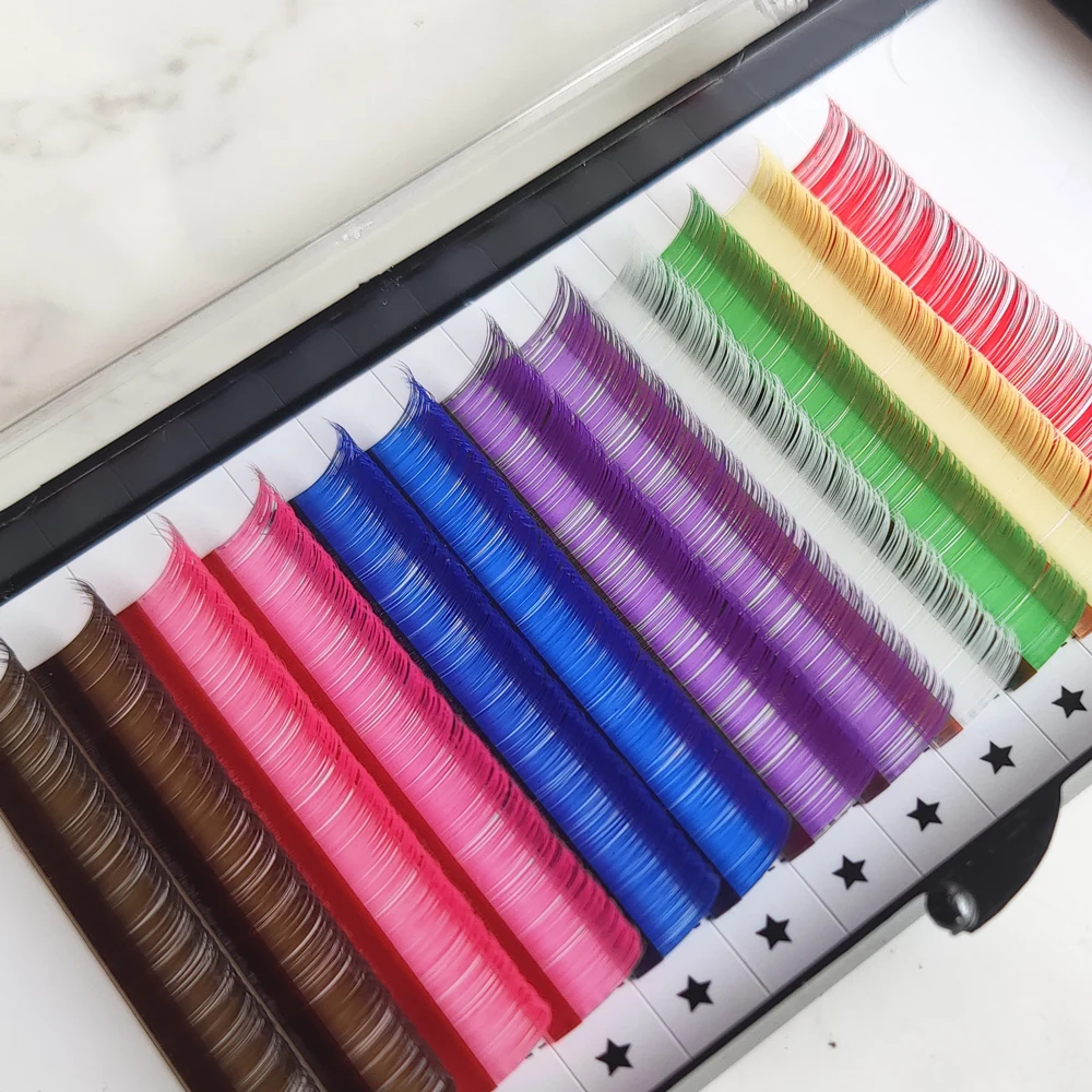 Цветные накладные ресницы