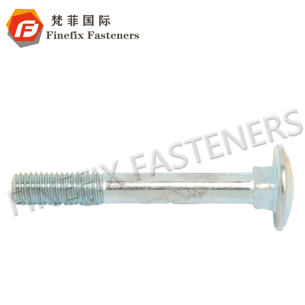 high quality zinc plated grade 8.8 DIN603 cup head square neck bolt