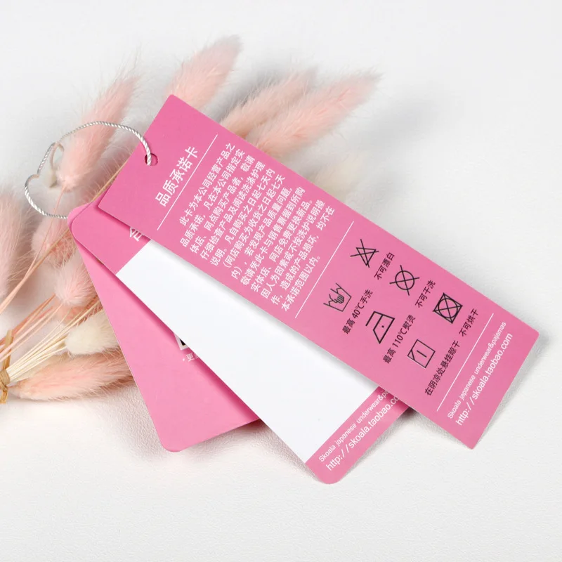 Recycled Customized Brand Logo Swing Paper Hanging Tag Apparel Clothing Hang Tag For Clothes/Socks