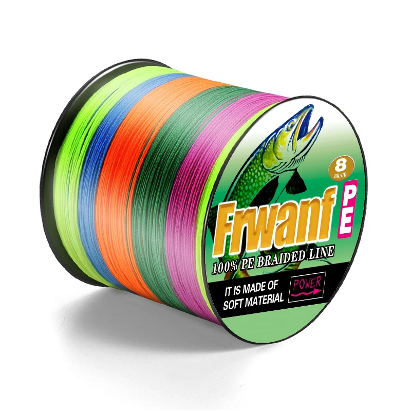 8 strands multi-color Catfishing line  Fishing Tackle Ice Fishing Tool 1000 meter PE Braid Fishing Lines