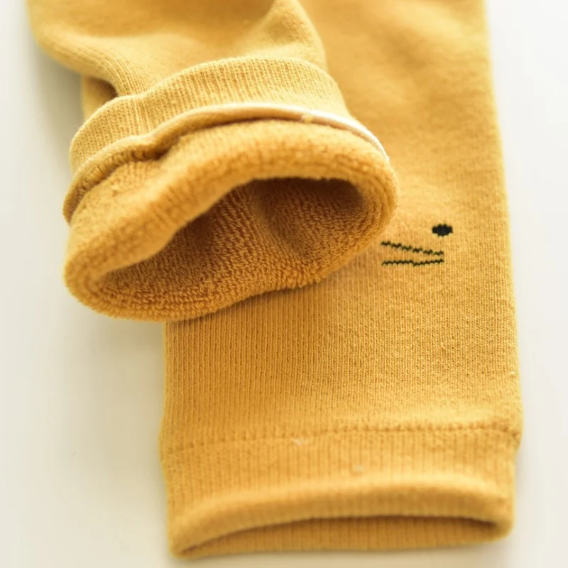 Оптовая продажа осенне-зимняя однотонная облегающая одежда в рубчик для девочек детские колготки леггинсы