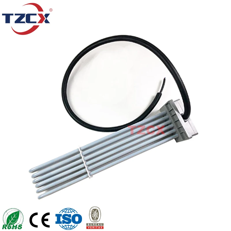 PTFE heating element coated anti-corrosive electric tubular immersion heater heating elements for chemical tank