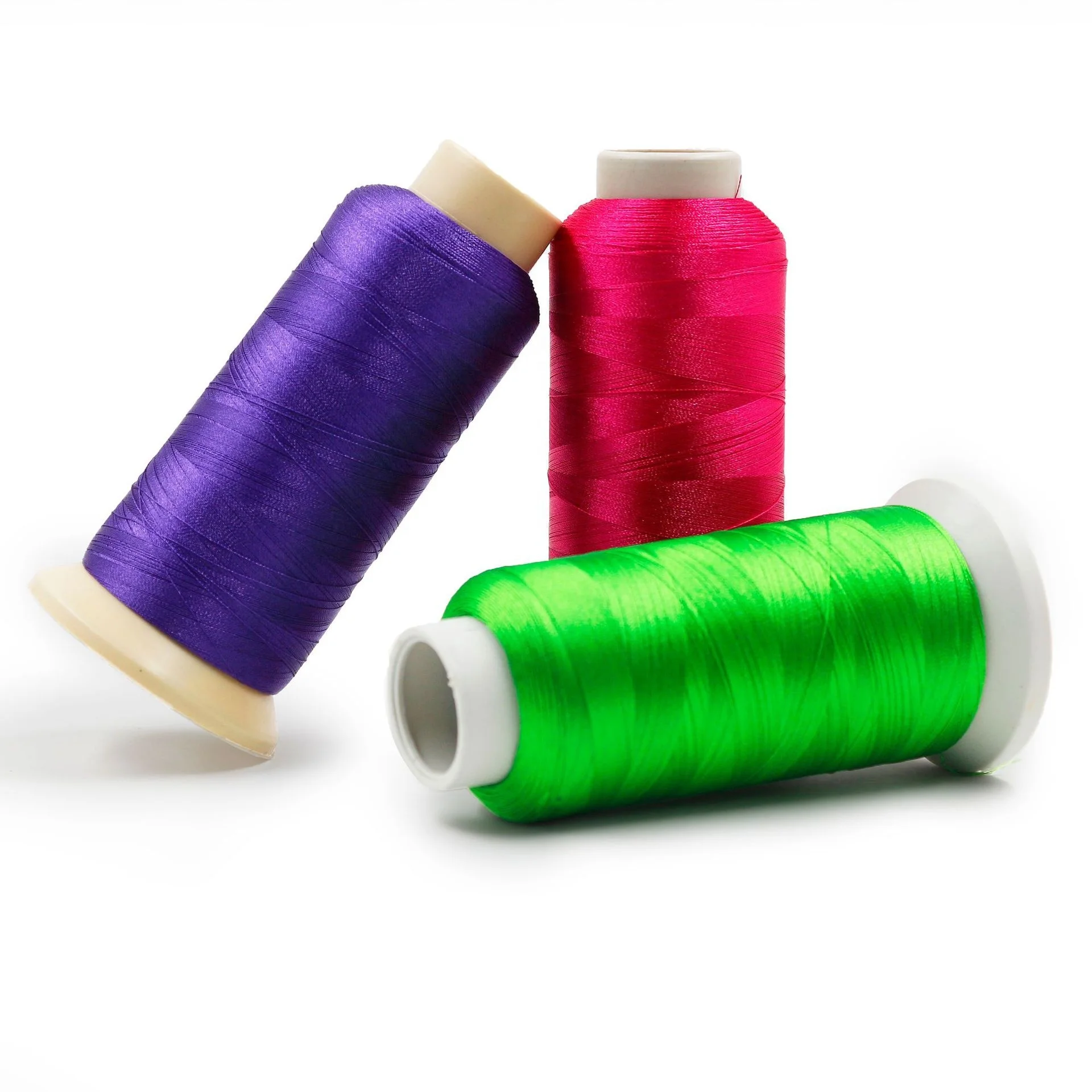 100%  Polyester Embroidery Thread 120D/2 Dyed Yarn For Machine And Hand Sewing