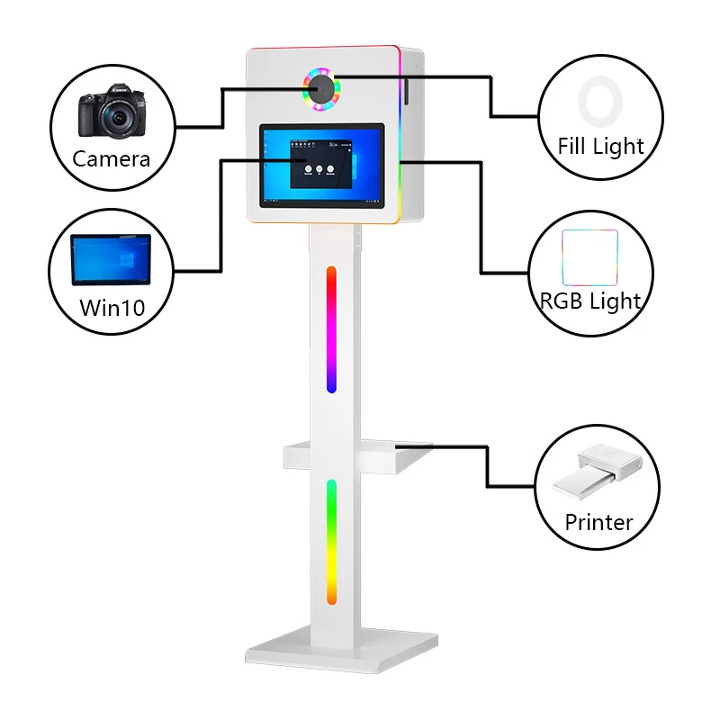 15.6 inches Portable New Product Selfie Photo Booth Table Top DSLR Photo Booth iPad Kiosk